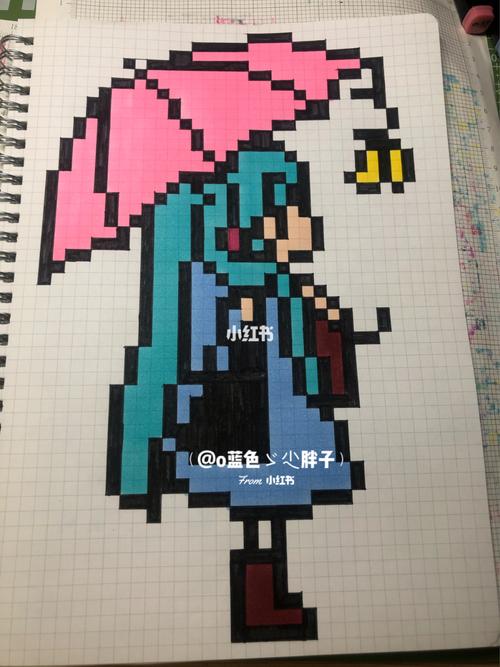 像素画—初音未来_像素画_文化_绘画