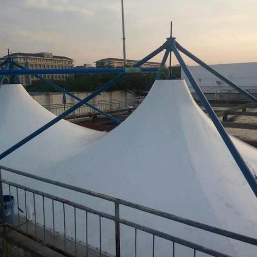 河南绿宁环境科技有限公司 钢架反吊膜结构 定制膜结构污水池加盖膜
