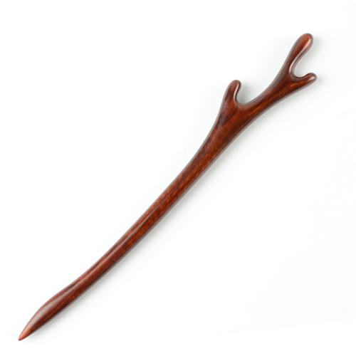 凤凰志古典生日女友简约盘发发簪木质复古小叶发饰