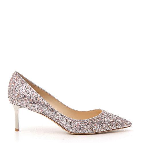 jimmy choo/周仰杰 女士拼色亮片6cm细高跟高跟鞋 romy60