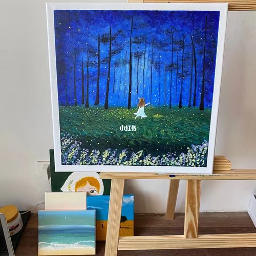 丙烯画_丙烯画_装饰画_儿童房_临摹_丙烯画装饰画_文化_绘画