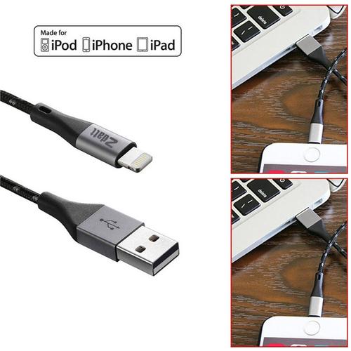 zdatt apple mfi lightning to usb cable - 2m