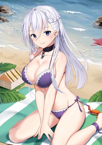 二次元泳装图片