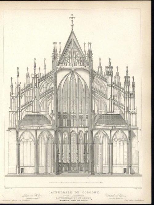 一组哥特式建筑的图(纸).