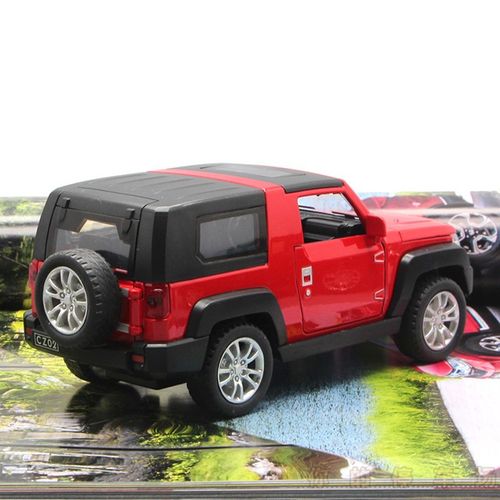 bj40模型 1:32仿北京吉普bj40合金越野车模型战狼2北汽战车声光回力