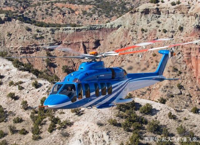 使用线控飞行装置的贝尔525私人直升机,开它就像开玩具飞机