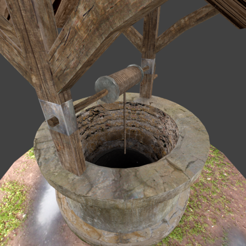 古老的水井3d模型