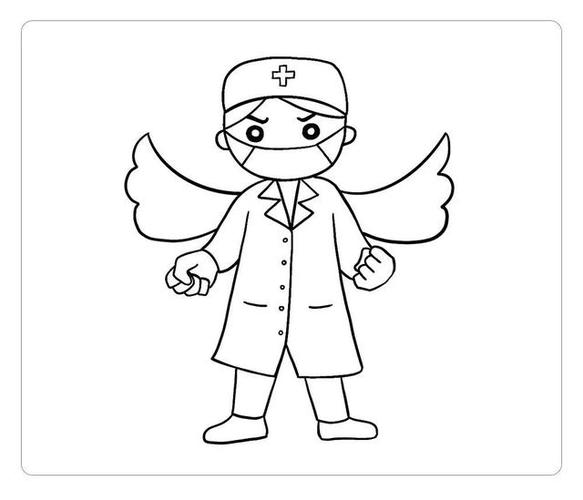 不忘英雄,致敬白衣战士|羊绵绵简笔画