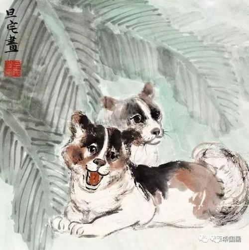 看看刘旦宅画的可爱的狗狗!