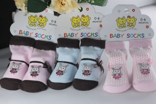原单新款baby socks 立体袜宝宝防滑袜/棉袜/婴儿袜子 松口不勒脚商品
