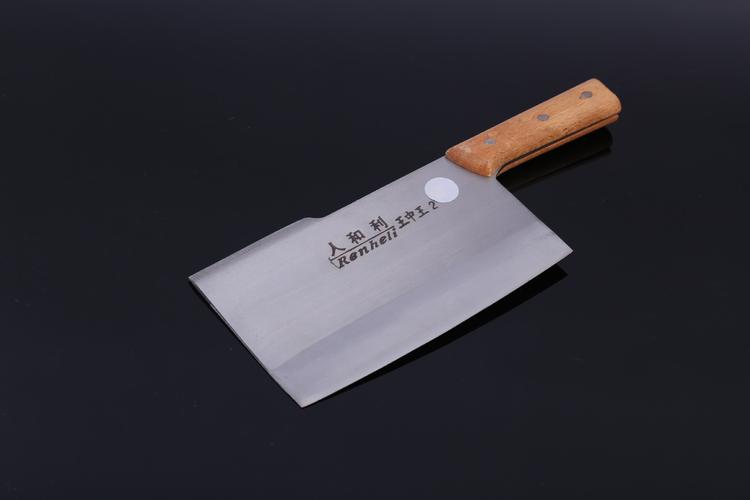 人和利牌2号夹柄双刃菜刀 木夹柄厨用菜刀