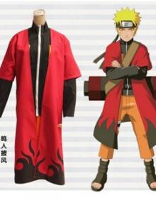 火影忍者披风火影cos披风鸣人疾风转仙人模式披风衣服 鸣人披风 xl