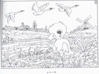 安徒生童话角色简笔画