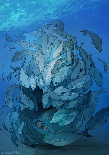 动漫,二次元,p站,pixiv,美图,梦幻,唯美,意境,海洋