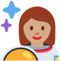 99916904意思:女宇航员: 中等肤色emoji表情符号复制 | emoji