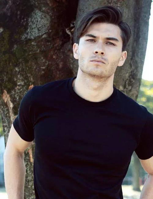 日本比利时混血男模大岛安迪,完美结合东方和西方的美