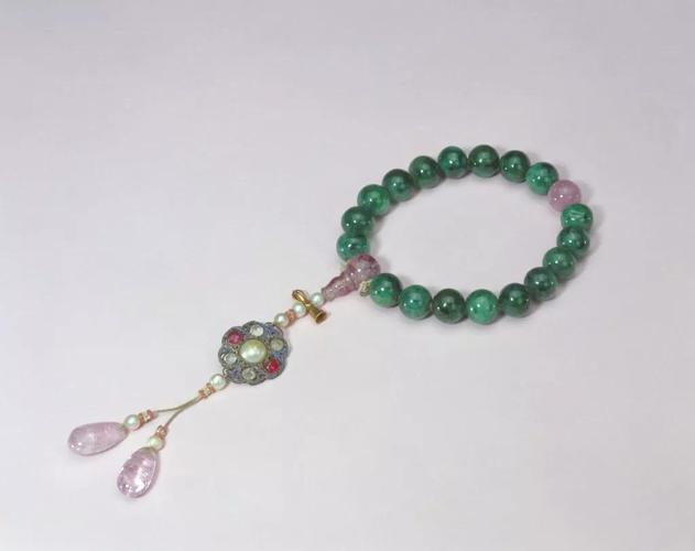 清 翠十八子手串