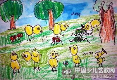 捉虫的过程简笔画