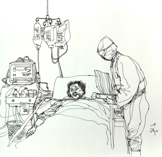 上了呼吸机的病人