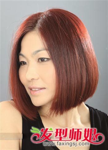 发型师姐编辑:yaoyao 分享到  用沙宣样式做出的波波头发型,搭配出的