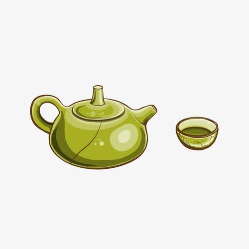 手绘/卡通 卡通元素 > 彩色茶壶 茶杯矢量图 收藏 [声明] 觅元素所有