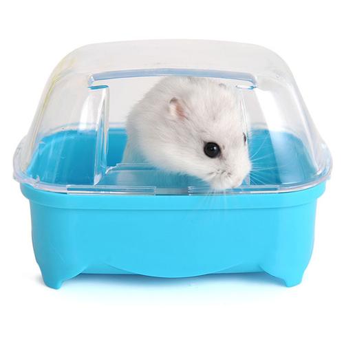 装浴沙小宠物用日品仓鼠浴房浴室包邮 透明带门浴室小仓鼠沐浴盆