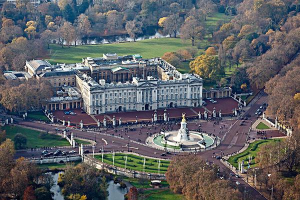 英格兰,伦敦,白金汉宫,航拍