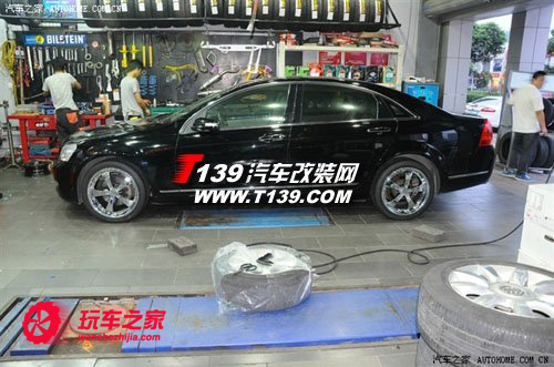 很有动感 林荫大道改装五幅镀铬轮毂