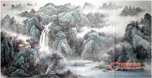董大川·四尺山水图片,来自藏友七月荷花-字画-地摊交易-华夏收藏网
