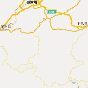 崇左市龙州县行政地图