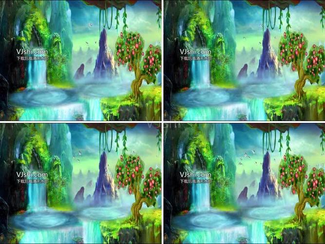 悟空led花果山水帘洞意境唯美