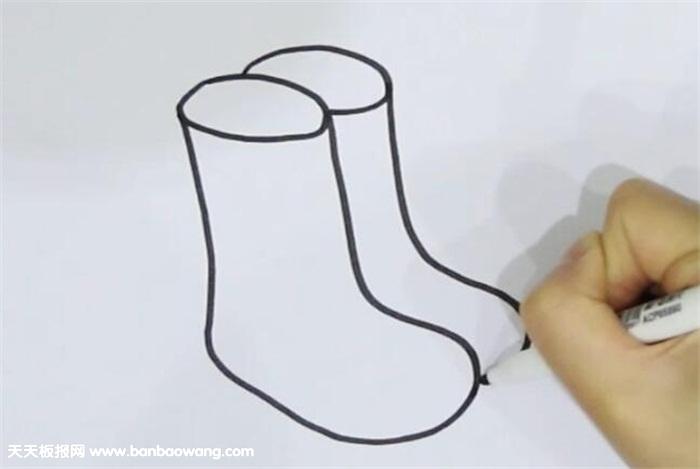 雨靴简笔画