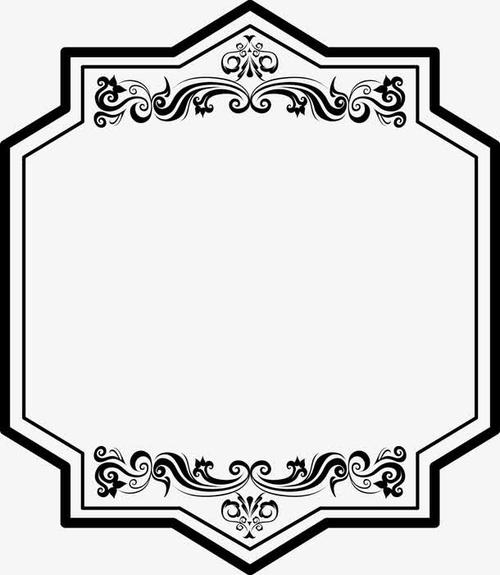 法式花纹边框图片