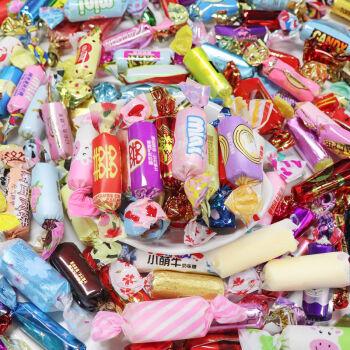 喜糖奶糖牛奶糖果零食婚庆糖果组合批发100g奶糖组合2斤装