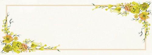碎花文艺芽黄女装banner背景图