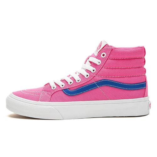 vans/范斯2015年 女款板鞋 休闲鞋帆布鞋 高帮粉色 vn
