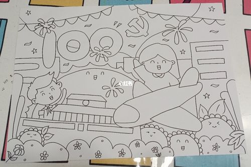 童心向党7815_儿童画_人文_绘画