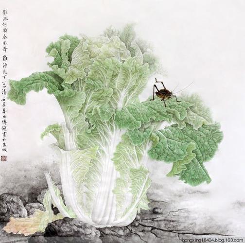 画家傅饶和他的工笔画 - 红杏 - 红杏