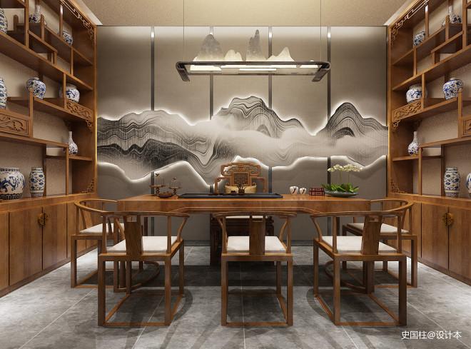 70万元休闲空间60平米装修案例_效果图 - 鄂尔多斯茶吧会所 - 设计本