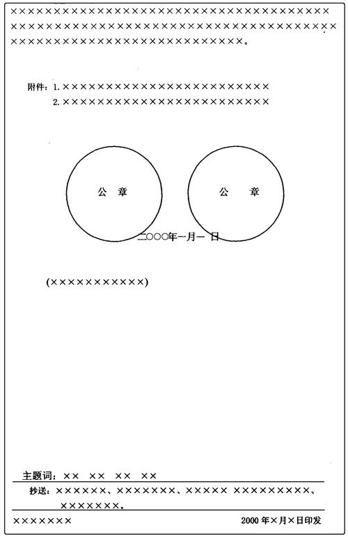 图5 联合行文公文末页版式1