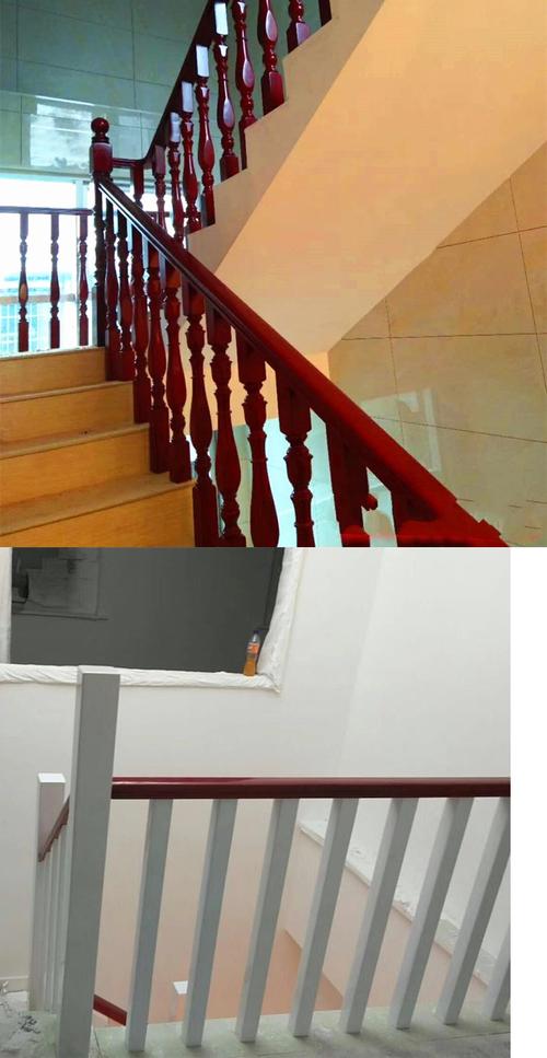 实木楼梯扶手定制轻奢木质护栏ciaa复式别墅欧式简约现代飘窗阳台栏杆