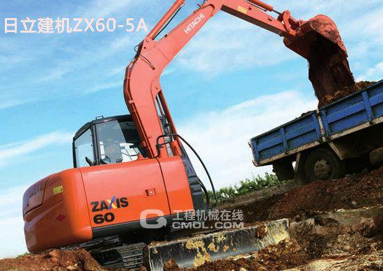 日立建机zx60-5a挖掘机的绿色小清新范儿
