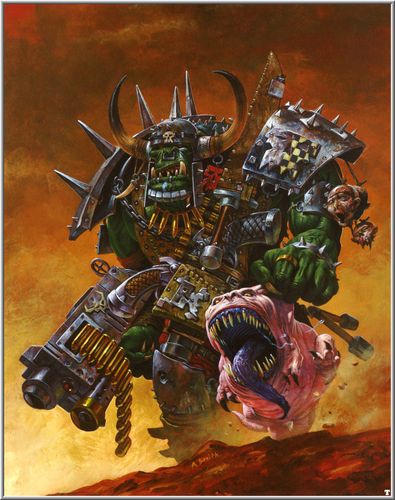 [基础图库][平日收图大奉献]绿皮 orks 第一弹(插画,同人) , 战锤40k
