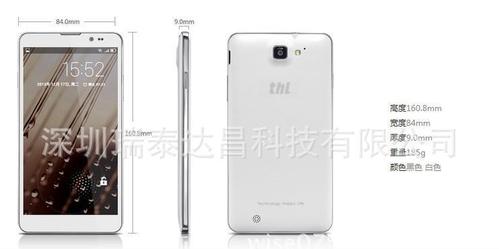 糖葫芦 thl t200智能手机 6.0寸屏 2 32g mt6592 外单批发