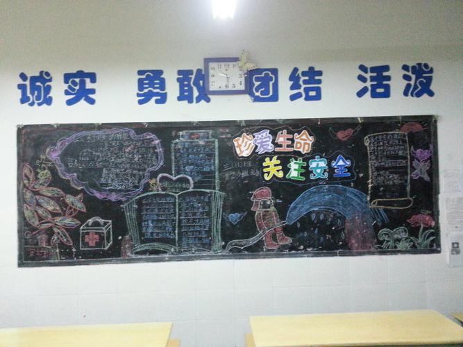 关住安全守护生命8开纸多图画少文字手抄报要带图画的