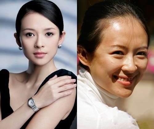 谢娜卸妆皮肤好 图揭素颜也超美的女星