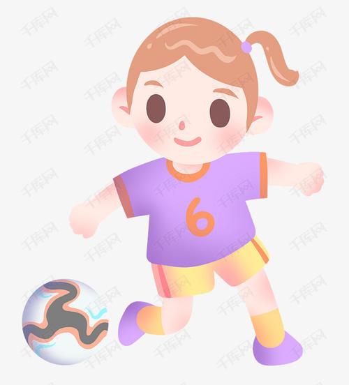 女孩足球头像图片卡通