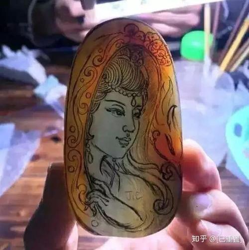 我是雕刻师,玉雕设计图手稿图-美女系列