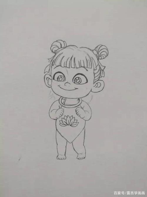 哪吒水彩画教程:手把手教你画可爱勇敢的哪吒