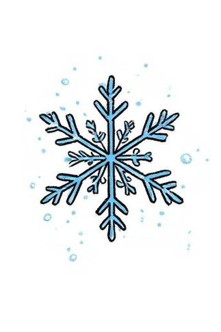 ❄️简笔画小雪花来啦�